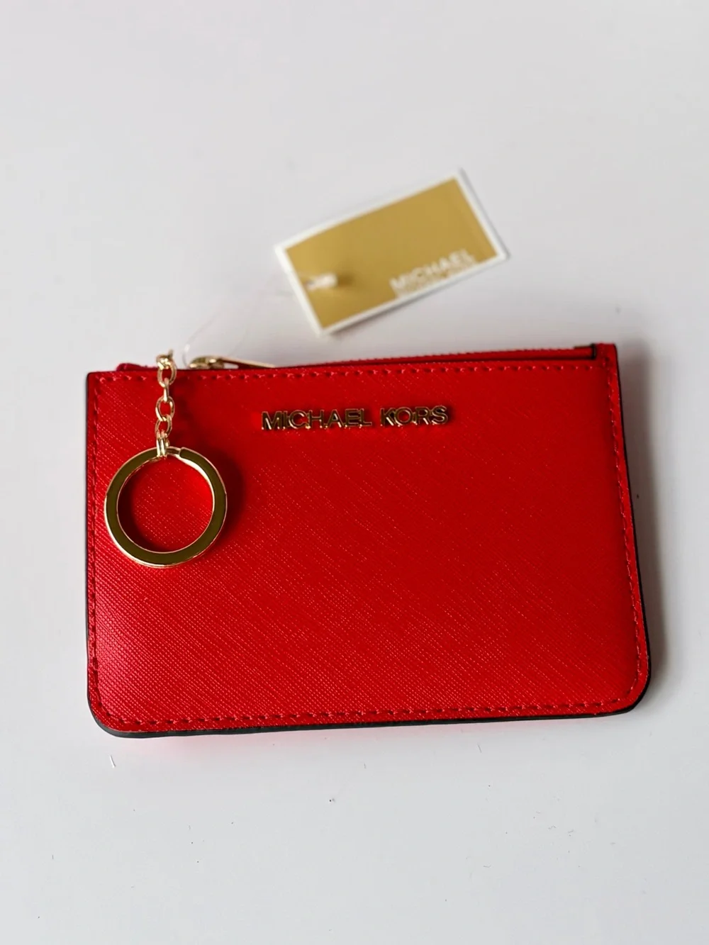 Michael Kors Jet Set Travel Small Wallet Top Zip Coin Pouch with ID Holder
